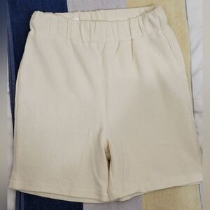 Zara Kids Cream Formal Shorts Size 9